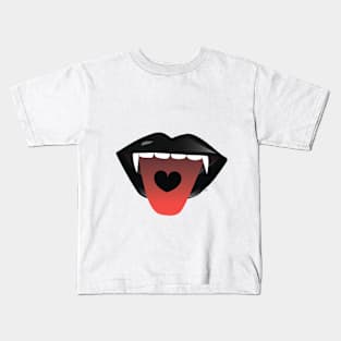 Vampire's lips Kids T-Shirt